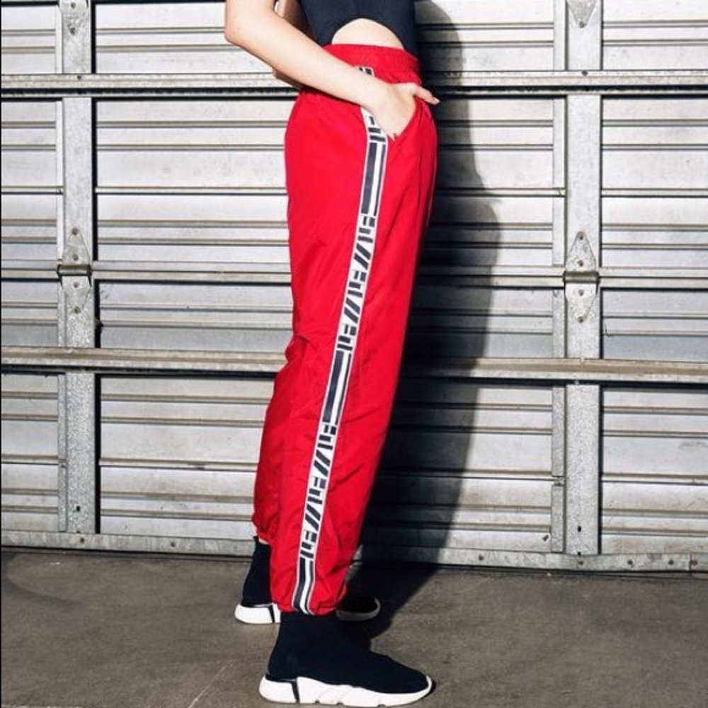 Red LF pants